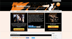 Desktop Screenshot of depmusicians.com