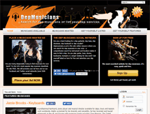 Tablet Screenshot of depmusicians.com